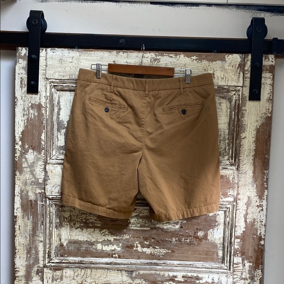 Marc Anthony Khaki Flat Front Shorts Classic Style - Picture 2 of 4